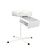 Teri. Pedicure stand for nail dust collector, white. Педикюрна підставка для настільних витяжок з білим верхом (під замовлення) #3