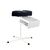 Teri. Pedicure stand for nail dust collector, black. Педикюрна підставка для настільних витяжок з чорним верхом (під замовлення) #3