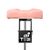 Teri. Pedicure stand for nail dust collector, light pink. Педикюрна підставка для настільних витяжок з світло-рожевим верхом (під замовлення) #5