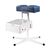 Teri. Pedicure stand for nail dust collector, blue. Педикюрна підставка для настільних витяжок з синім верхом (під замовлення) #1