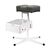 Teri. Pedicure stand for nail dust collector, graphite. Педикюрна підставка для настільних витяжок з графітовим верхом (під замовлення) #1