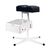 Teri. Pedicure stand for nail dust collector, black. Педикюрна підставка для настільних витяжок з чорним верхом (під замовлення) #1