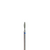 EDLEN. Diamond nail bit, flame, blue, blunt end, Ø 2.1 mm. Фреза алмазна "Полум'я" синя, безпечна #1