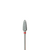 EDLEN. Carbide nail bit, corn, red, Ø 6 mm. Фреза твердосплавна "Кукурудза", червона #1