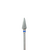 EDLEN. Carbide nail bit, cone, blue, Ø 6 mm. Фреза твердосплавна "Конус" з гострим кінчиком, синя #1