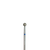 EDLEN. Diamond nail bit, ball, blue, Ø 4 mm. Фреза алмазна "КУЛЯ" синя #1