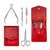 RAIZ. Manicure set, 4 pcs, red. Манікюрний набір, 4 предмети, червоний #1