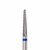 Ülka. Carbide nail bit, needle, blue, Ø 2.3 mm / роб. частина 14mm, Фреза твердосплавна "Голка" синя #1
