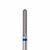 Ülka. Carbide nail bit, needle, blue, Ø 2.3 mm / роб. частина 15 mm, Фреза твердосплавна "Голка" синя #1