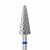 Ülka. Carbide nail bit, cone, blue, Ø 6 mm / роб. частина 15 mm, Фреза твердосплавна "Конус" синя #1