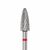 Ülka. Carbide nail bit, corn, red, Ø 5 mm / роб. частина 13 mm, Фреза твердосплавна "Кукурудза" червона #1