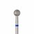 Ülka. Diamond nail bit, ball, blue, Ø 5 mm, Фреза алмазна "Куля" синя #1