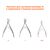 OSTRO. Cuticle nippers, 8-9 mm, Кусачки для кутикули, M #4