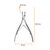 OSTRO. Cuticle nippers, 8-9 mm, Кусачки для кутикули, M #3