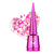 PINX. Cover Base "Starlight",  #002, 8 ml. Прозора база з кольоровими частинками #1