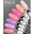 SAGA. Shimmer base, #06, 15 ml. Кольорова база з шимером #4