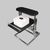 Ülka. Stand for pedicure vacuum cleaner "BALANCE", Black. Підставка для педикюру, чорна #7