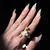 ADORE. Dual nail forms Type 8, Cat's claw Mini, Extra high, 120 pcs. Верхні форми, короткі котячі кігті #6
