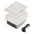 Built-in Nail dust Collector 110 V "Air Max T-REX", Витяжка вбудована 110 В, з регулятором потужності, решітка "сіра сталь" (під замовдення) #2
