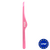 ZOLA. Eyebrow Tweezer, Light Pink. Пінцет скошений професійний для брів #1
