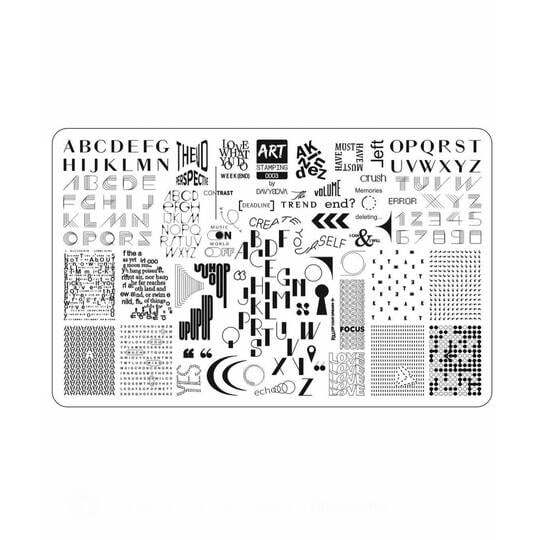 ART STAMPING Пластина для стемпінгу 0003 by Davydova