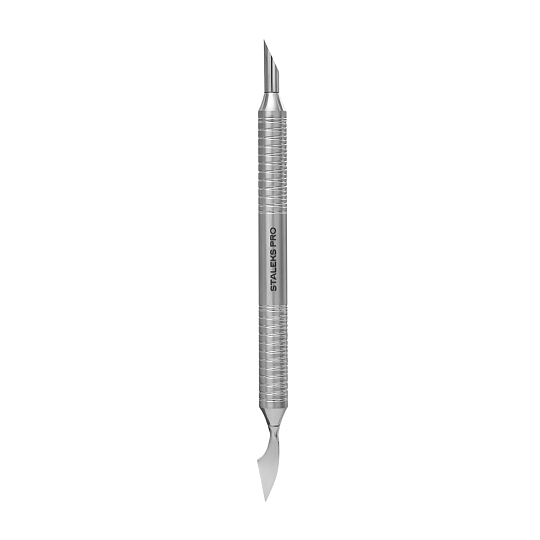 STALEKS. Spatula with a lightweight handle. Лопатка з полегшеною ручкою, EXPERT 100 TYPE 1 (пушер скошений + сокирка)