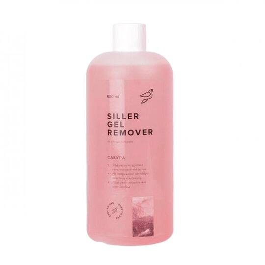 SILLER Gel Remover Sakura, 500 ml, Засіб для зняття гель-лаку Сакура