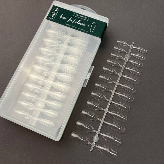GA&MA. Gel Tips, Oval, Гелеві тіпси для нарощування, овал, 240 шт