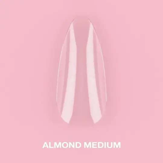 LUNAmoon. Gel Tips, Almond Medium, 500 шт, гелеві тіпси, середній мигдаль