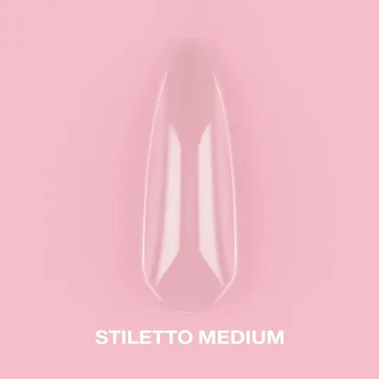 LUNAmoon. Gel Tips, Stiletto Medium, 500 шт, гелеві тіпси, середній стилет