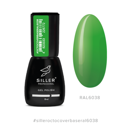 SILLER Octo Cover Base NEON, 8ml, База з активним компонентом Octopirox, RAL 6038