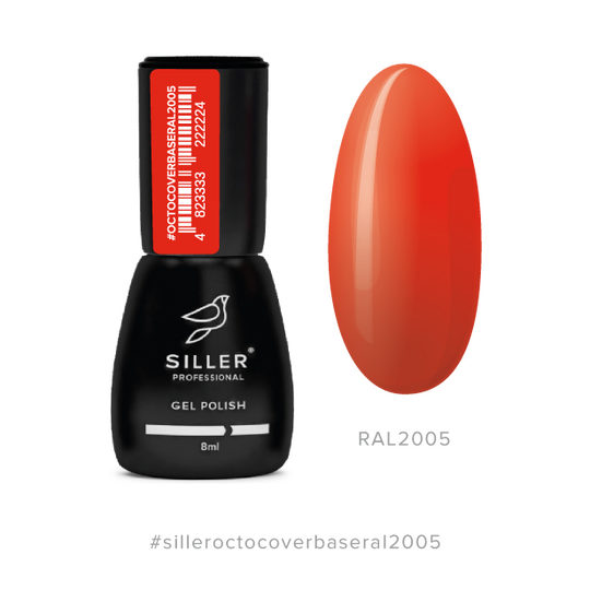 SILLER Octo Cover Base NEON, 8 ml, База з активним компонентом Octopirox, RAL 2005