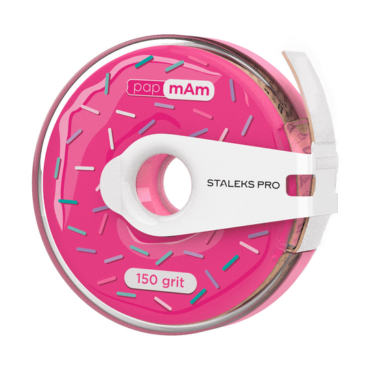 STALEKS Змінний файл-стрічка papmAm 150 грит, білий абразив в котушці з кліпсою