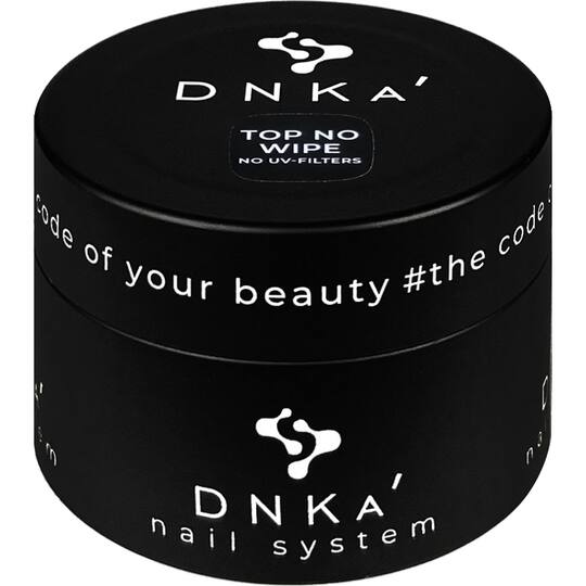 DNKa’. No Wipe Top coat (no UV-filters), 30 ml, глянцевий топ для темних відтінків, без липкого шару, без УФ-фільтрів