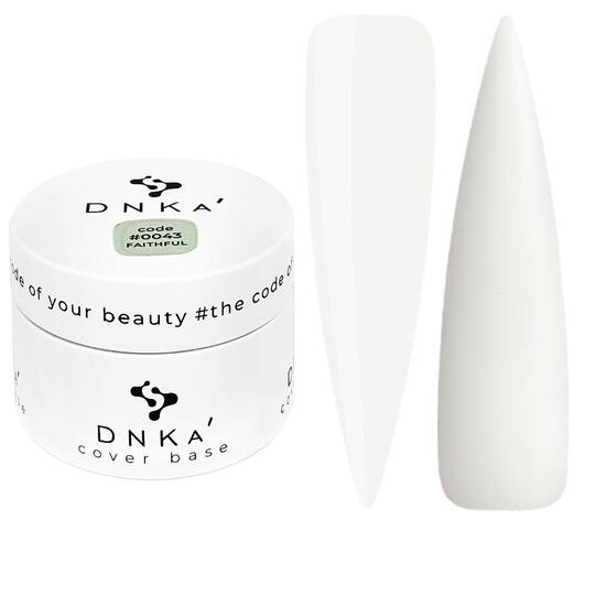 DNKa’ Cover Base #0043 Faithful (milky), 30 ml, білий молочний