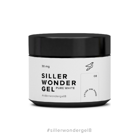 SILLER One Phase Wonder Gel №8 Ідеальний білий, 30 ml