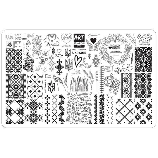 ART STAMPING Пластина для стемпінгу 0006 by Vakula and Davydova