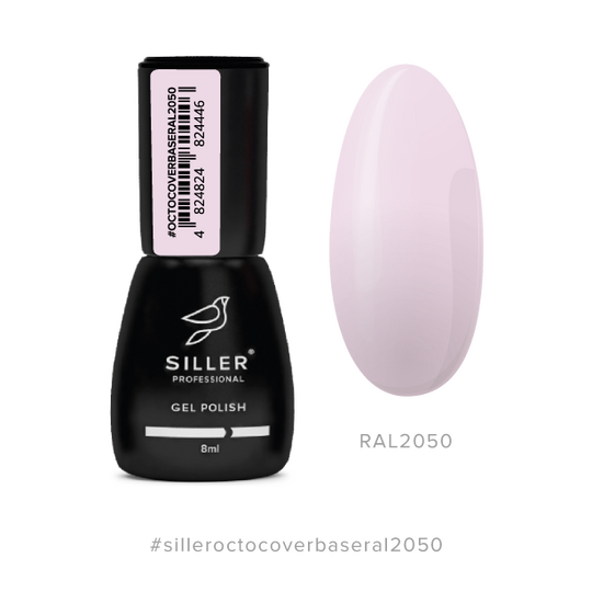 SILLER Octo Cover Base COLOR, 8 ml, База з активним компонентом Octopirox, RAL 2050