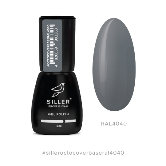 SILLER Octo Cover Base COLOR, 8 ml, База з активним компонентом Octopirox, RAL 4040