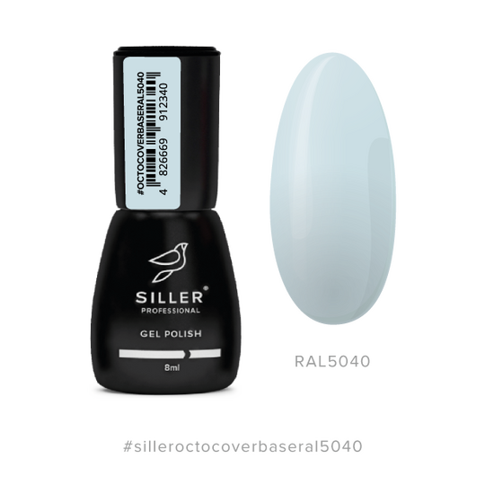 SILLER Octo Cover Base COLOR, 8 ml, База з активним компонентом Octopirox, RAL 5040