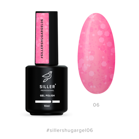 SILLER Gel Polish Sugar №6, 15 ml, гель-лак