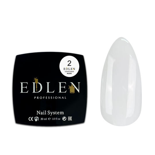 EDLEN Cover base NUDE №02, Milky, 30 ml, молочний напівпрозорий