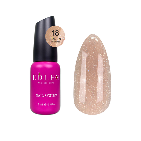EDLEN Cover base HOLOGRAM №18, 9 ml