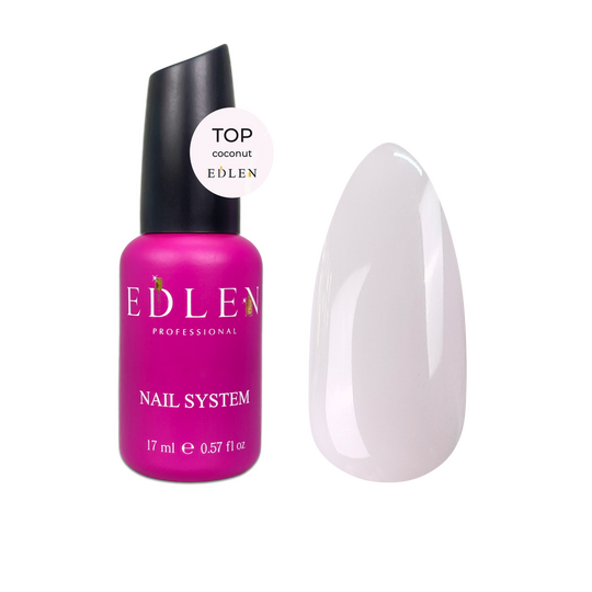 EDLEN. Coconut Top, 17 ml, топ ніжно-рожевий