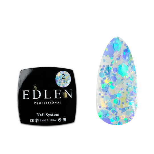 EDLEN Confetti Glitter №02, 5 ml