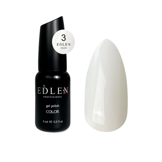 EDLEN. Gel Polish Color №003, Warm White, 9 ml