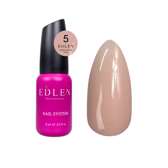 EDLEN Water Acrygel NUDE №05, 9 ml, рідкий гель, світлий беж
