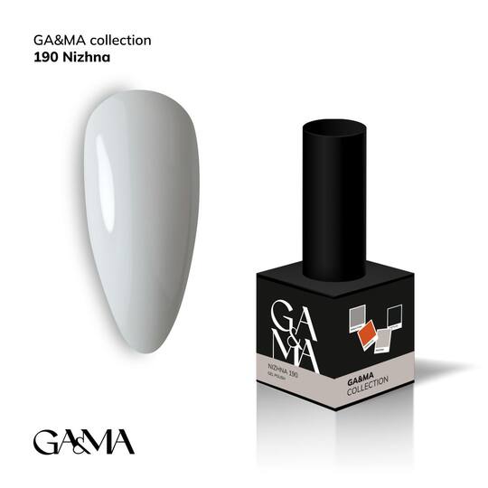 GA&MA. Gel polish #190 Tender, 10 ml, гель-лак, Ніжна