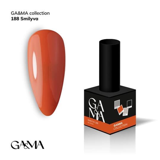 GA&MA. Gel polish #188 Brave, 10 ml, гель-лак, Смілива