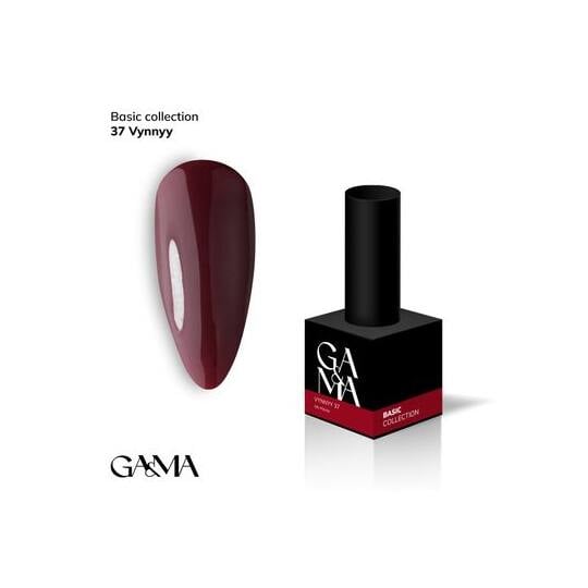 GA&MA. Gel polish #37 WINE, 10 ml, гель-лак, винний